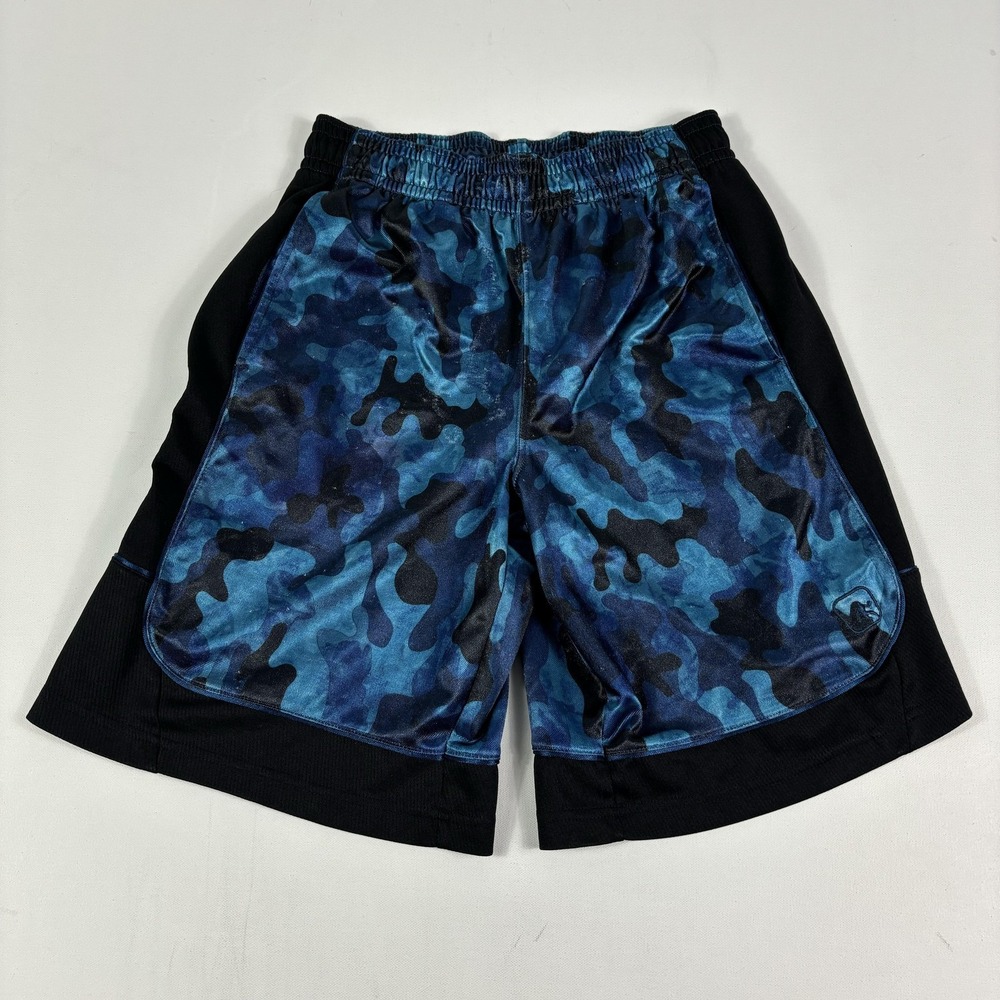 Vintage AND1 Shorts Mens Small Blue Camo Basketball Athletic Dazzle Y2K 90s
